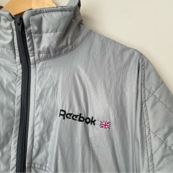 Vintage 80s REEBOK Windbreaker Jacket with Removable Sleeves Size L - Picture 12 of 14